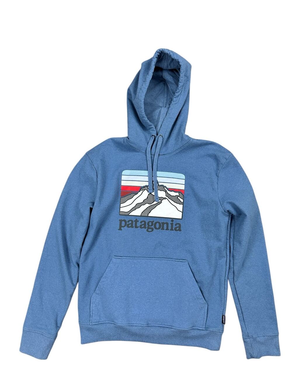 Patagonia Line Logo Ridge Uprisal Regular Fit Hoodie Wolly Blue — Size Small